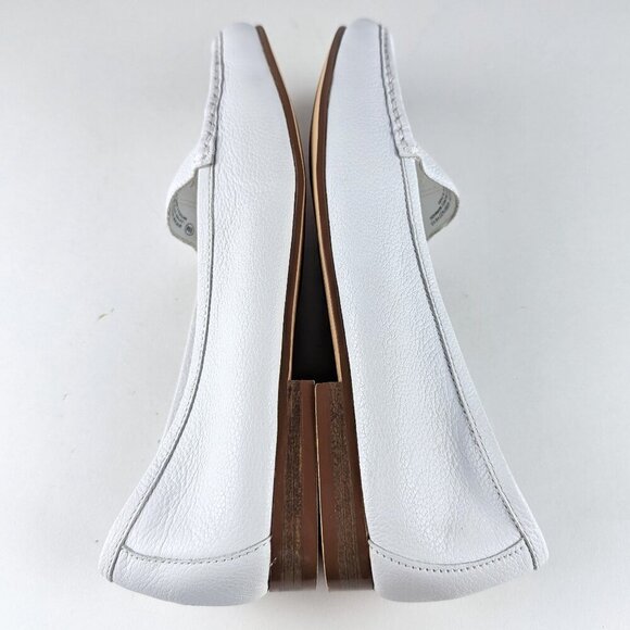 Croft & Barrow White Leather Loafers Size 8 - Picture 8 of 11